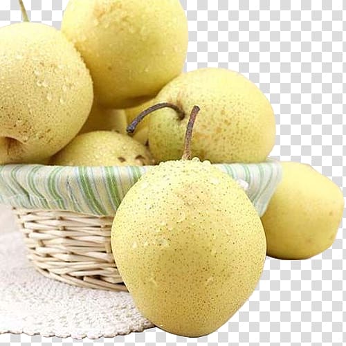 Lanzhou Xi An Ningxia Northwest China Pear, The pear in the basket transparent background PNG clipart