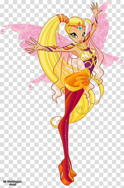 Stella Bloom Flora Musa Tecna, winx club stella enchantix transparent background PNG clipart