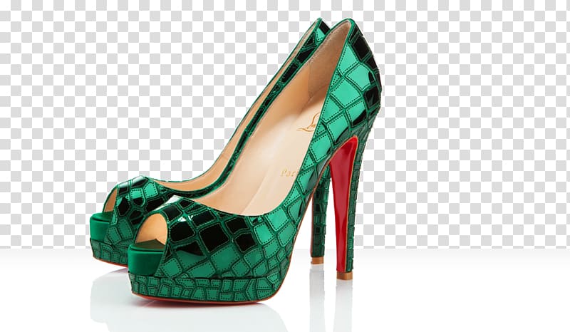Shoe High-heeled footwear Green Absatz Sneakers, louboutin transparent background PNG clipart