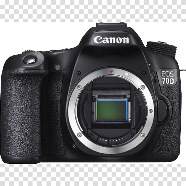 Canon EF lens mount Canon EF-S lens mount Canon EOS 70D Digital SLR, Camera transparent background PNG clipart