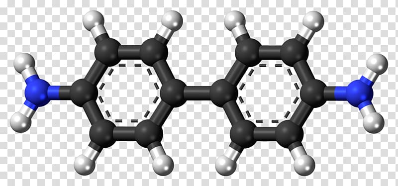 Molecule Benzidine Ball-and-stick model Chemical compound Hydroquinone, others transparent background PNG clipart