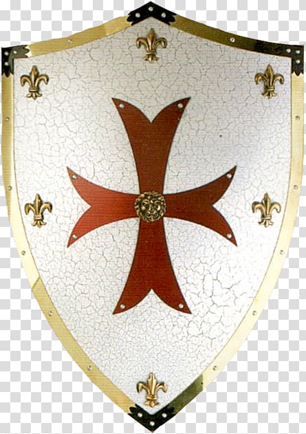 Crusades Middle Ages Knights Templar Shield, shield transparent background PNG clipart