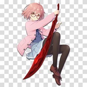 Anime Icon , Kyoukai no Kanata,I'll Be Here, Kako-hen the Movie, yellow  haired man and orange haired woman anime characters transparent background  PNG clipart