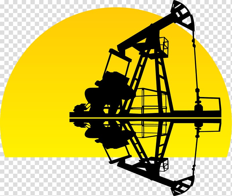 Pumpjack Oil pump Derrick Oil well, Sunrise oil extraction transparent background PNG clipart