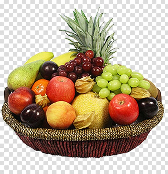 Food Gift Baskets Fruit Vegetarian cuisine, fruits basket transparent background PNG clipart