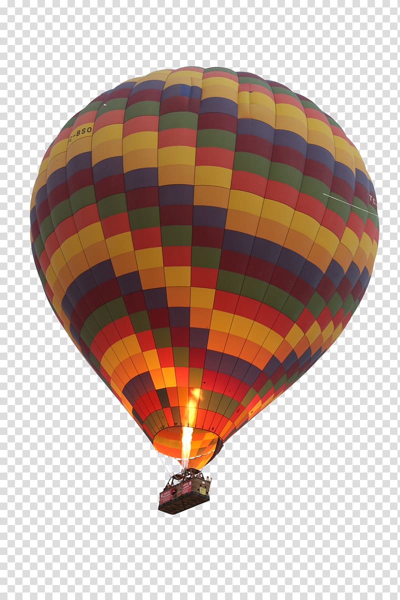 Hot air ballooning, Floating hot air balloon transparent background PNG clipart