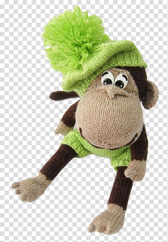 Knitting needle Toy Monkey Crochet, Mouth monkey transparent background PNG clipart
