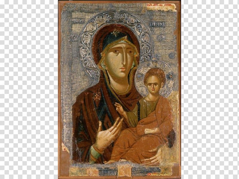 Gate of Dawn Panagia Portaitissa Madonna Hodegetria Icon, painting transparent background PNG clipart