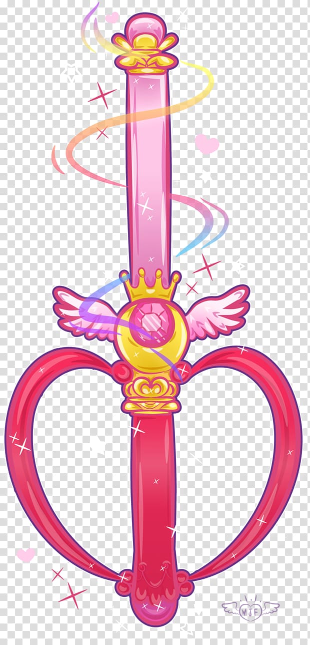 Sailor Moon Telescopic sight Tattoo, Sailor Moon wand transparent background PNG clipart