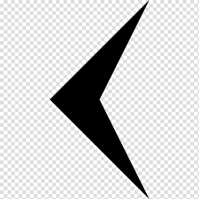 Computer Icons Arrow Symbol Angle Point, left arrow transparent background PNG clipart