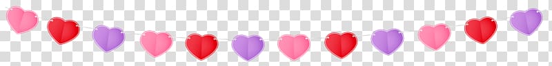 pink, red, and purple hearts banner, Lipstick Pink Product, Heart Streamer transparent background PNG clipart