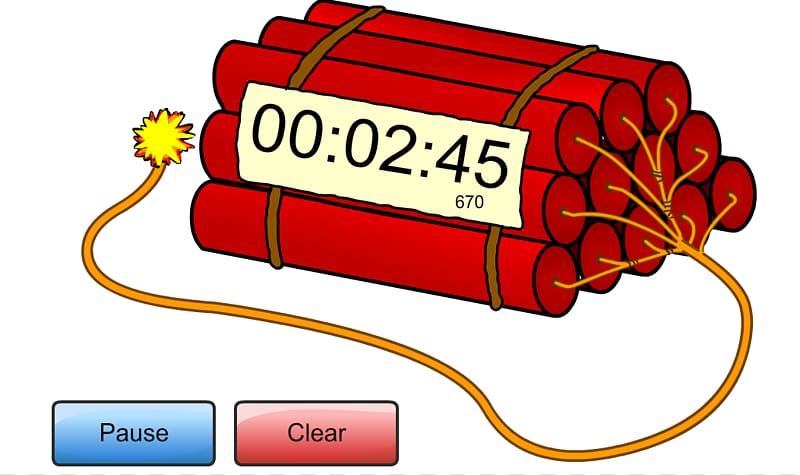 Timer Stopwatch Alarm Clocks Countdown, Dynamite transparent background PNG clipart