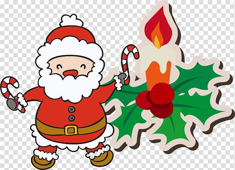 Santa Claus Christmas, Lovely Santa Claus material transparent background PNG clipart