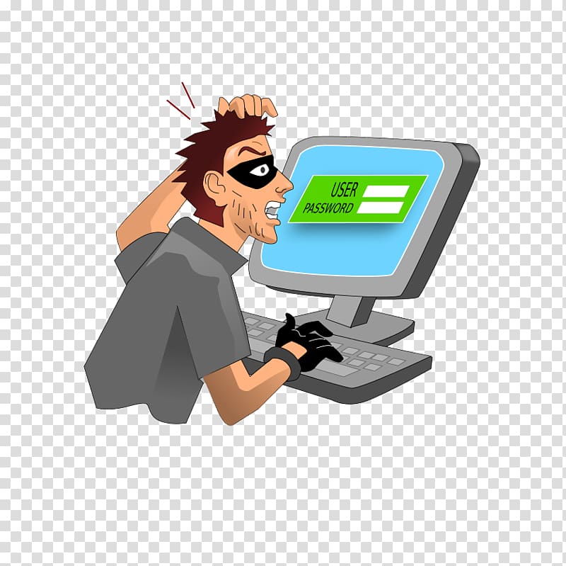 Security hacker Password Brute-force attack , thief transparent background PNG clipart