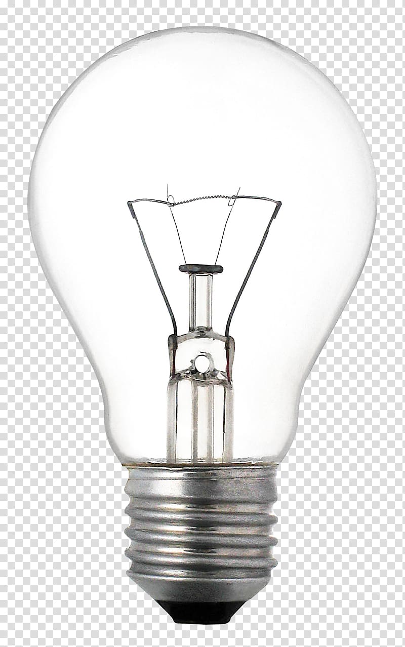 white light bulb, Incandescent light bulb Lighting Fluorescent lamp, Light Bulb transparent background PNG clipart