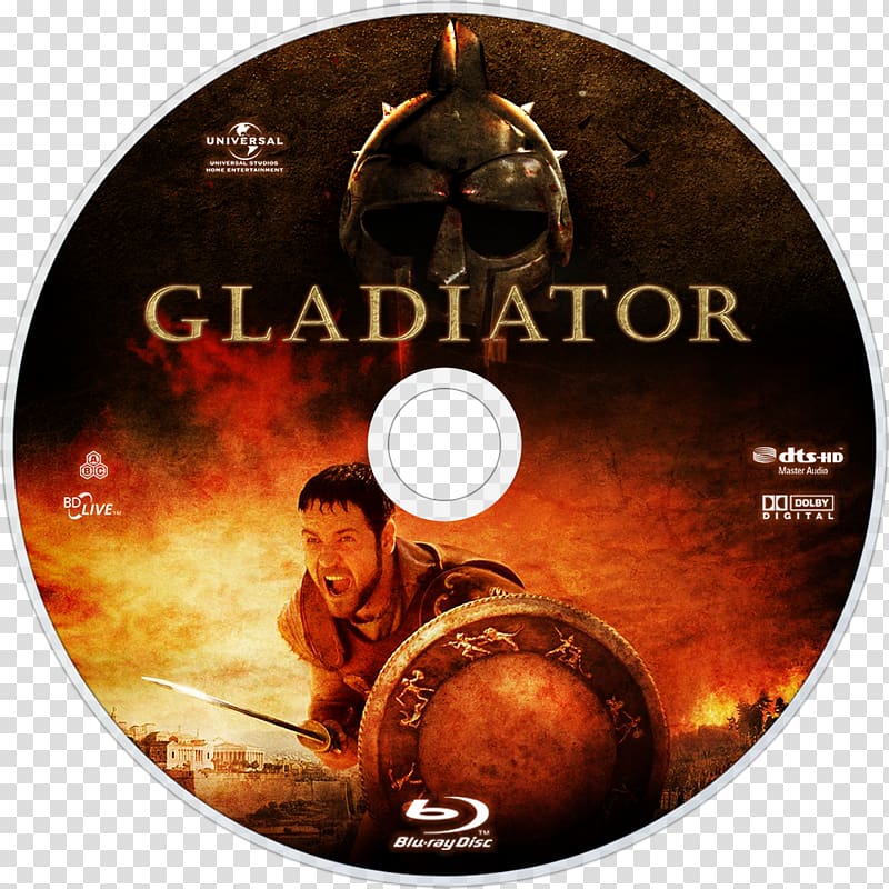 Blu-ray disc Film poster DVD, Gladiator Movie transparent background PNG clipart