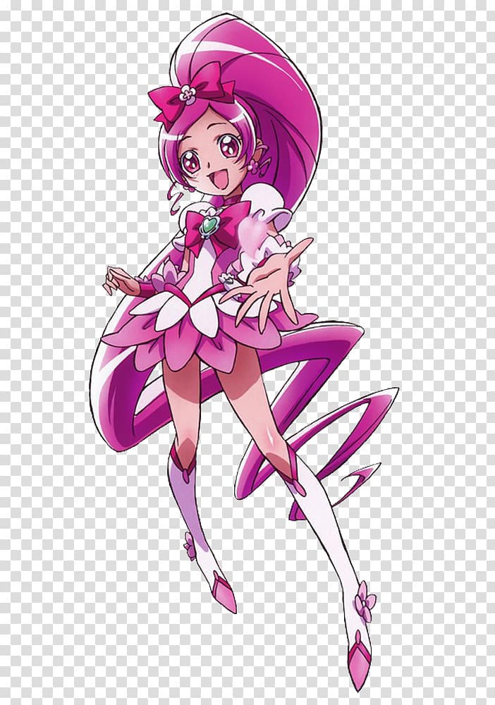 Tsubomi Hanasaki Pretty Cure Reika Aoki Miyuki Hoshizora Fan art, ten li peach blossom transparent background PNG clipart