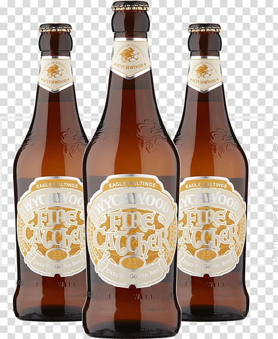 Beer bottle Wychwood Brewery Ale Lager, beer transparent background PNG clipart