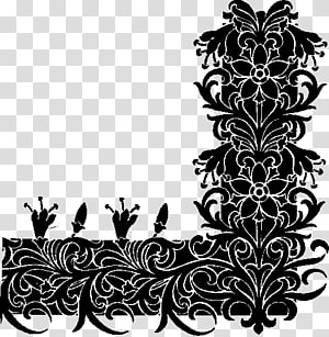 Floral design Vintage clothing Leaf Pattern, corners transparent background PNG clipart thumbnail