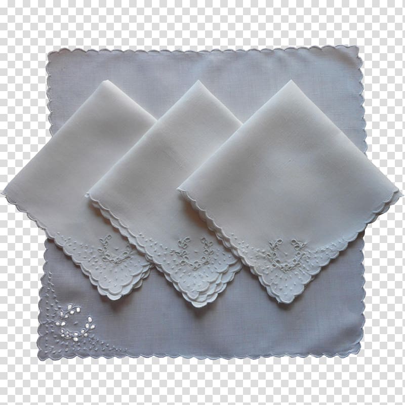 Cloth Napkins Cutwork Embroidery Textile 1910s, Napkin transparent background PNG clipart