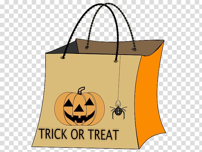 Trick-or-treating Halloween Bag , halloween candy transparent background PNG clipart