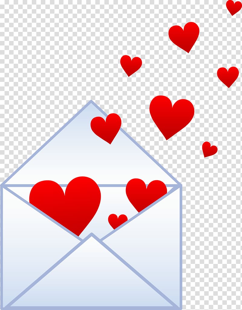Love letter Valentine\'s Day Heart , Valentine Mail transparent background PNG clipart