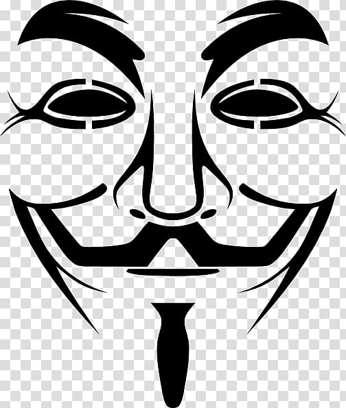 Guy Fawkes mask Gunpowder Plot V for Vendetta , mask transparent background PNG clipart