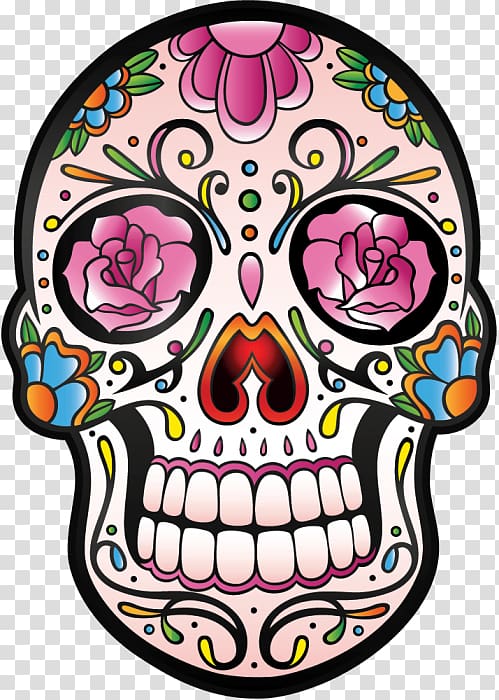 Calavera Mexican cuisine Skull and crossbones Tequila, skull transparent background PNG clipart
