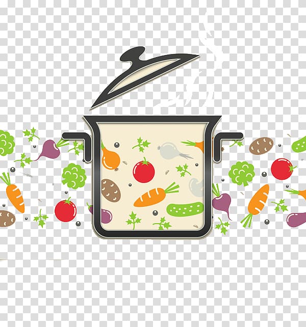 pot with vegetables cooking , Menu Restaurant Bistro , Vegetable cooking pot transparent background PNG clipart