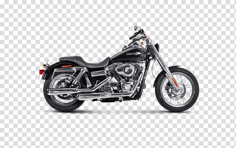 Exhaust system Motorcycle Harley-Davidson Super Glide Softail, motorcycle transparent background PNG clipart