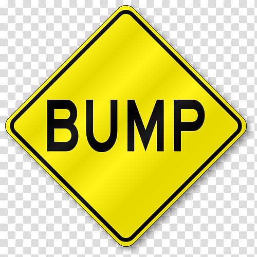 Traffic sign Signage Warning sign, caution bump transparent background PNG clipart