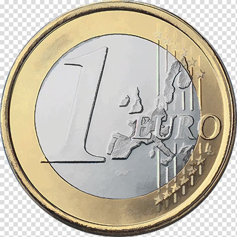 Europe 1 euro coin Euro coins 1 cent euro coin, euro transparent background PNG clipart