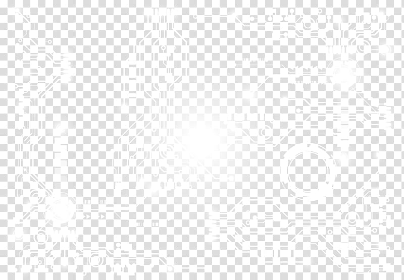 Black and white Line Angle Point, White simple science fiction circuit board transparent background PNG clipart