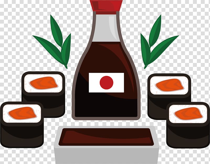 Sushi Japanese Cuisine Sashimi Asian cuisine, Cartoon cooking transparent background PNG clipart
