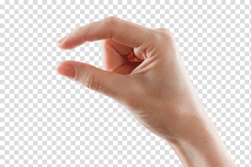 person's right hand, Pinch Hand, hands transparent background PNG clipart