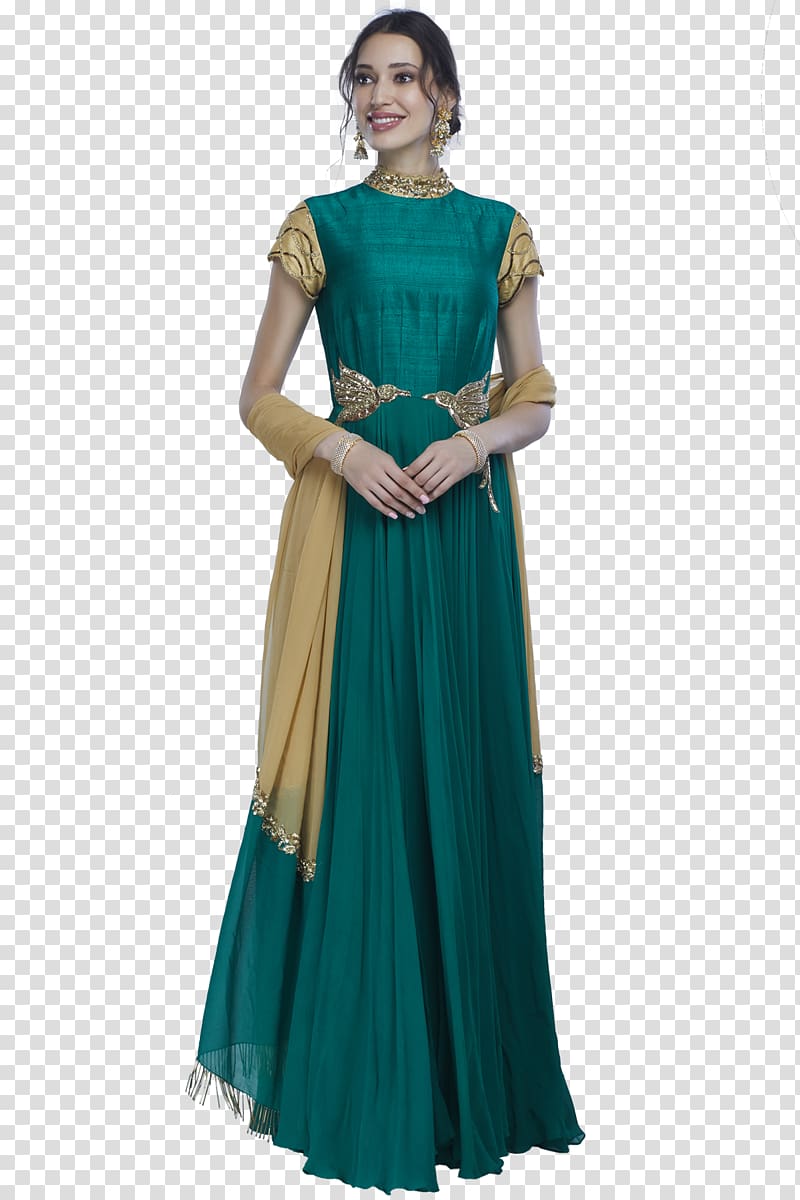 Gown Indo-Western clothing Western dress codes, green silk pajamas for women transparent background PNG clipart
