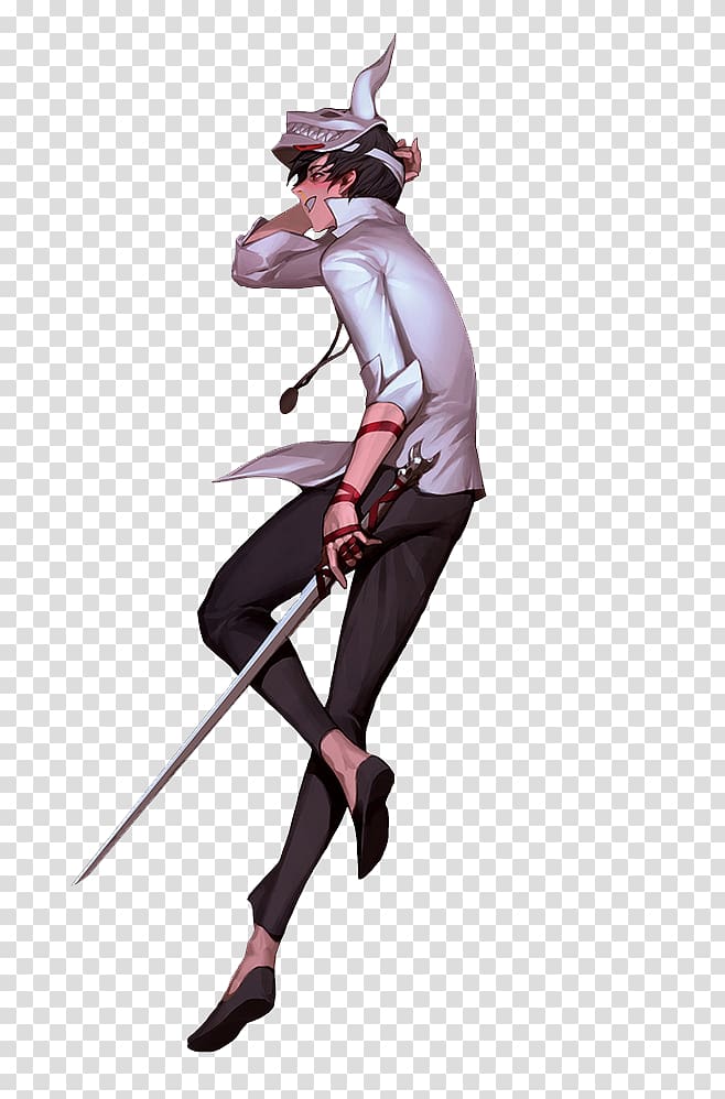 Blade & Soul Character Illustration, White cool man swordsman transparent background PNG clipart