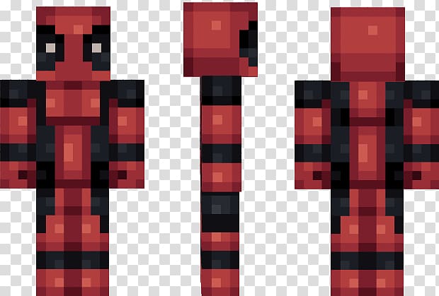 Minecraft: Pocket Edition Deadpool Video Games, deadpool minecraft skin transparent background PNG clipart