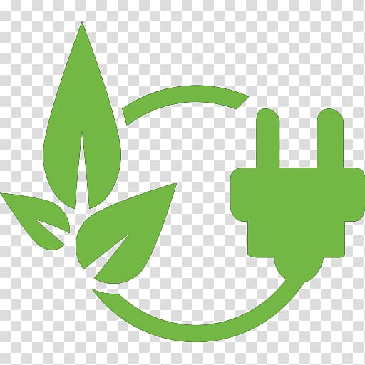 green leaves and plug logo, Renewable energy Biomass Renewable resource Service, electricity transparent background PNG clipart
