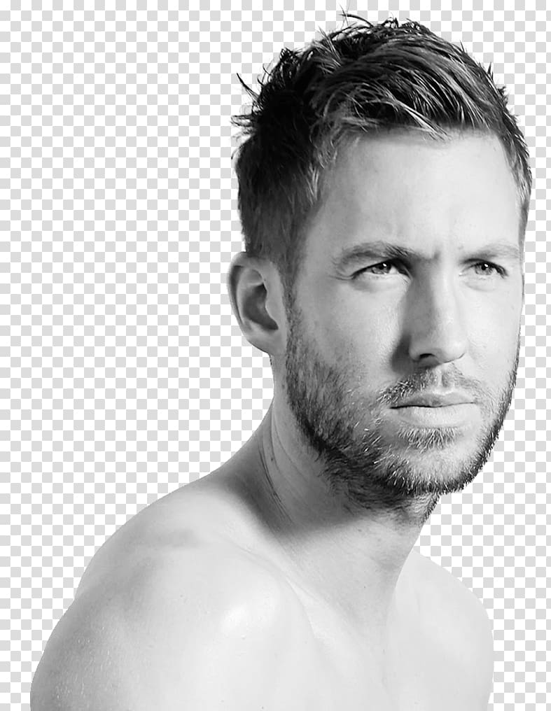 topless man, Calvin Harris Face Side View transparent background PNG clipart