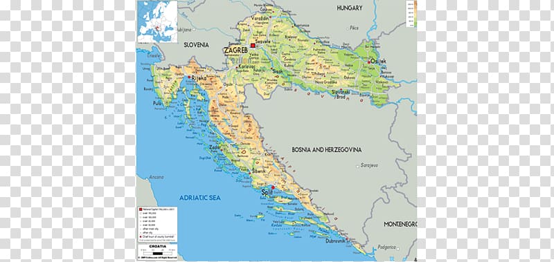 Adriatic Sea Croatia World map Atlas, Croatia map transparent background PNG clipart