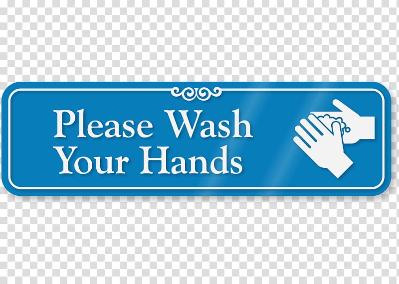 Sanitize Hands Here With Down Arrow Symbol Logo Brand Signage, hand washing signs transparent background PNG clipart