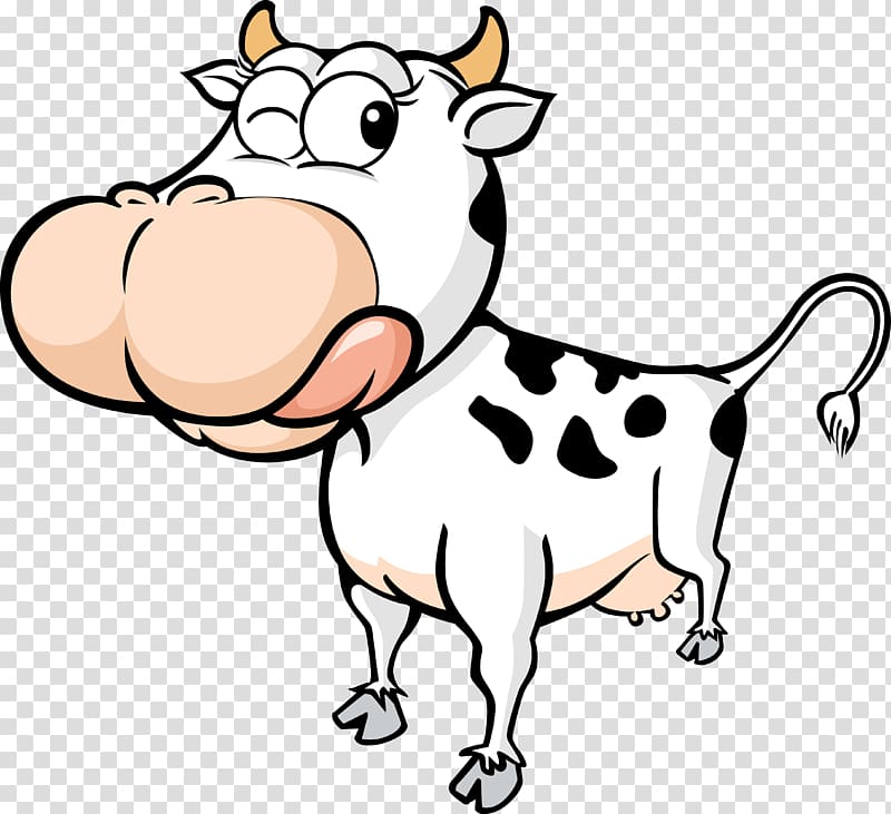 Holstein Friesian cattle Texas Longhorn Calf , cow cartoon transparent background PNG clipart