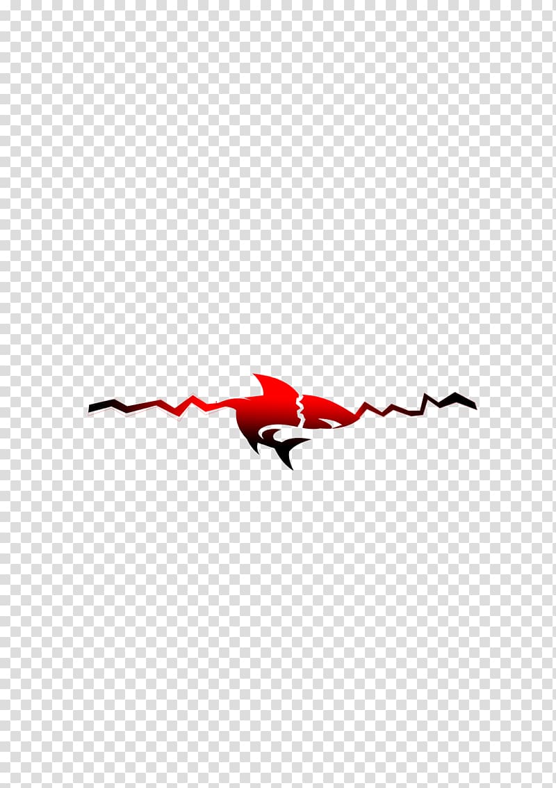 Red Area Pattern, Red and black gradient crack shark transparent background PNG clipart