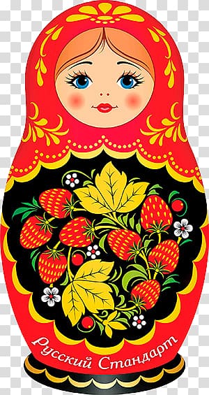 Matryoshka doll transparent background PNG clipart