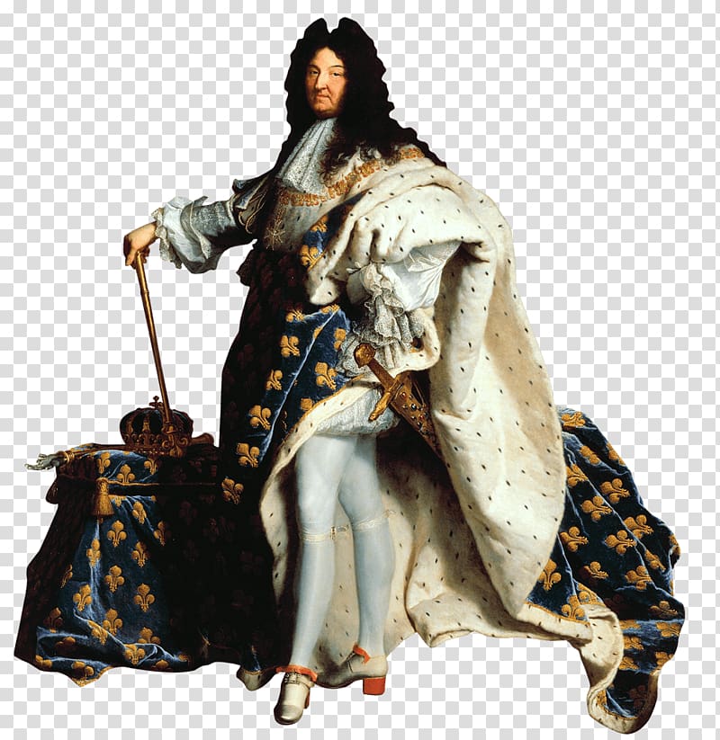 man in King costume illustration, Louis XIV Standing transparent background PNG clipart