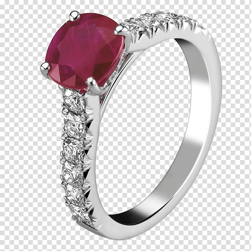 Ruby Wedding ring Jewellery Diamond, first french words 1000 transparent background PNG clipart