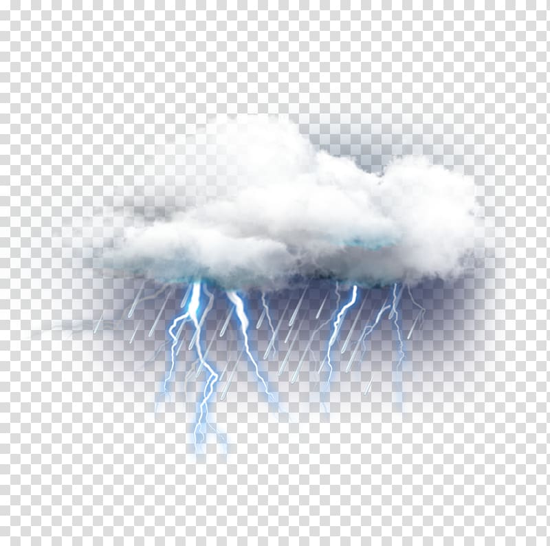 clouds and lightning illustration, Thunderstorm Hanergy Solar energy Icon, Weather elements,Thunder transparent background PNG clipart