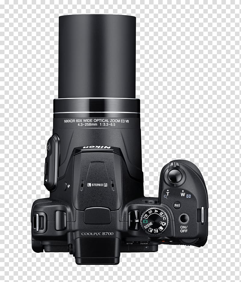 Zoom lens Point-and-shoot camera Bridge camera Nikon, digital camera transparent background PNG clipart