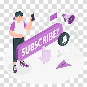 illustration, Subscriber, notification, register, subscription, user, followers, sign up, social media transparent background PNG clipart thumbnail